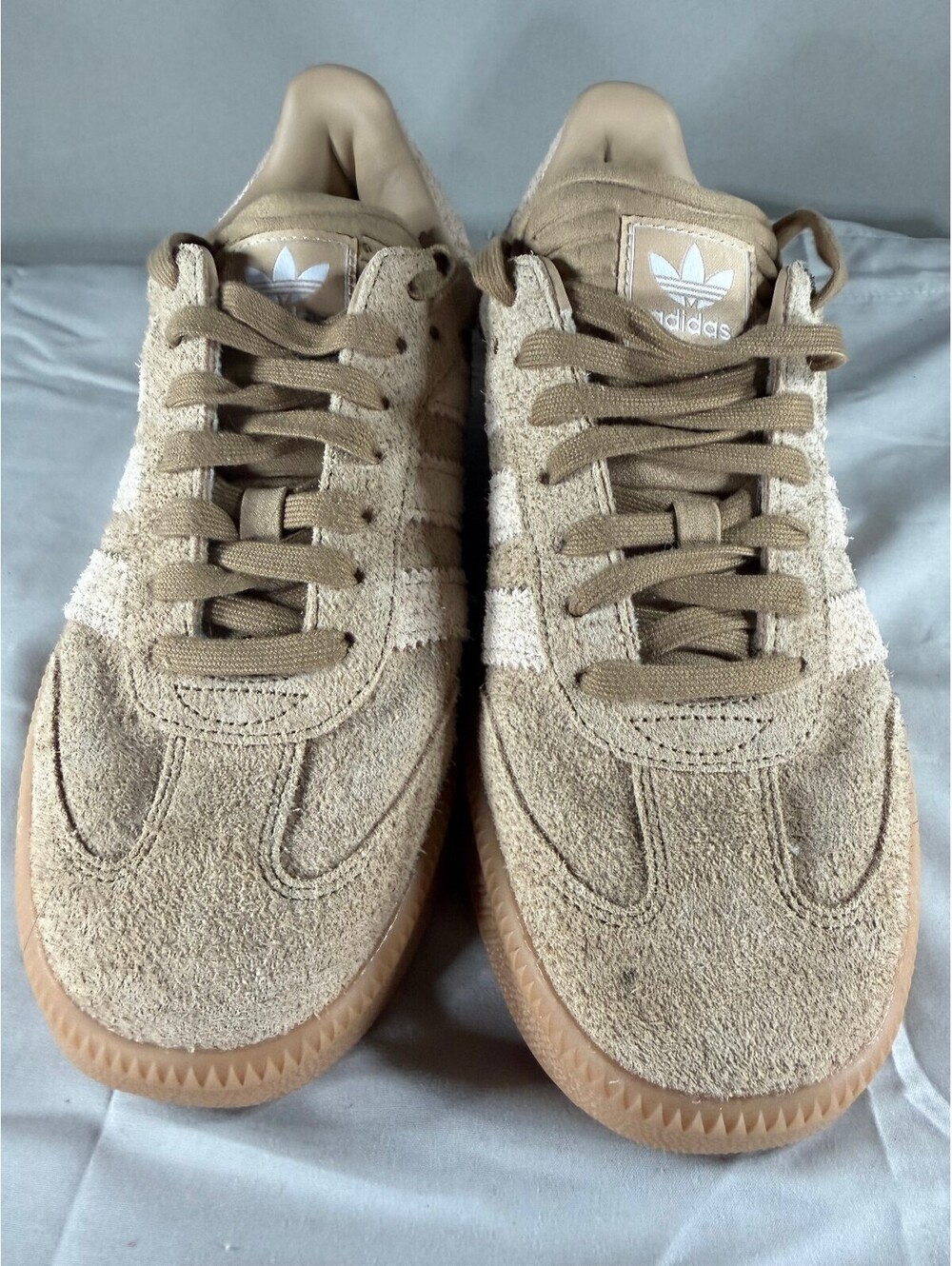 Adidas Samba Beige Suede Sneakers Size 8.5 US